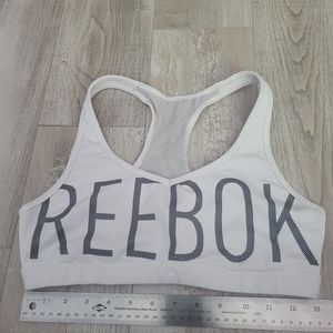 White Reebok Sports Bra